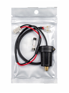 Розетка питания на 2 USB гнезда12-24В круглая TDS TS-CAU49 Красная